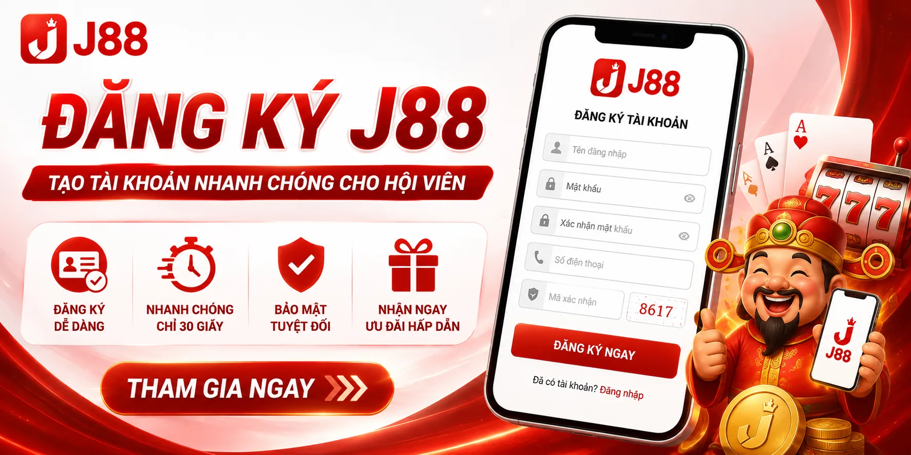 Quy trình đăng ký J88