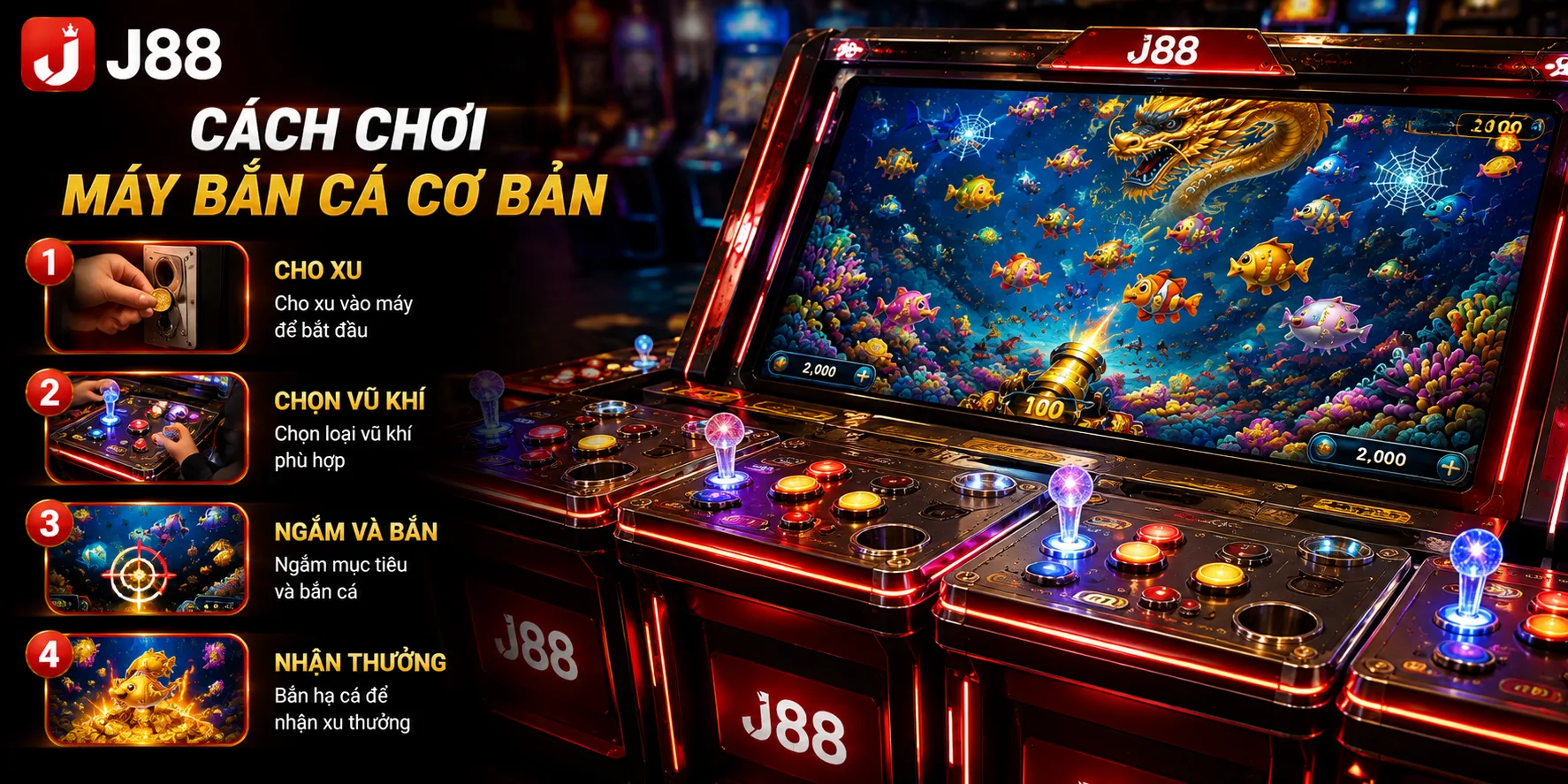 J88 hướng dẫn chơi máy bắn cá